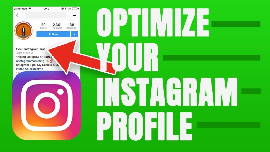 how to Optimizing Instagram profile